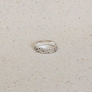 Sterling silver stars ring